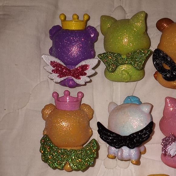 Tic Tac Toy XOXO Exclusive Glitter Friends Animals Toys Cake Topper - Picture 7 of 12